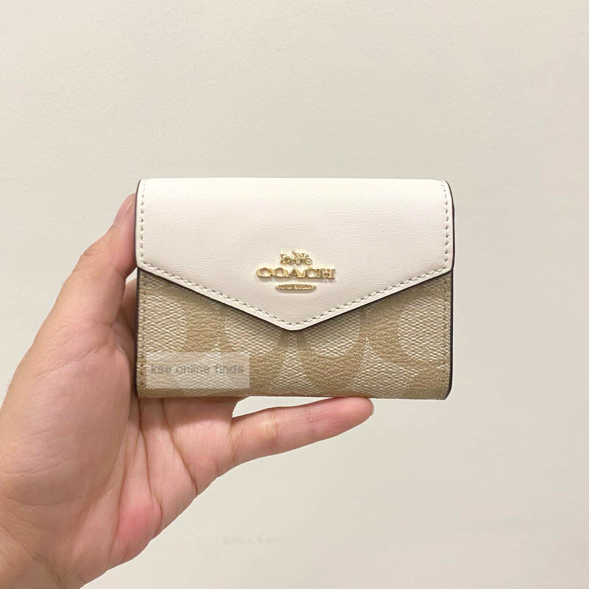 Coach flap discount card case