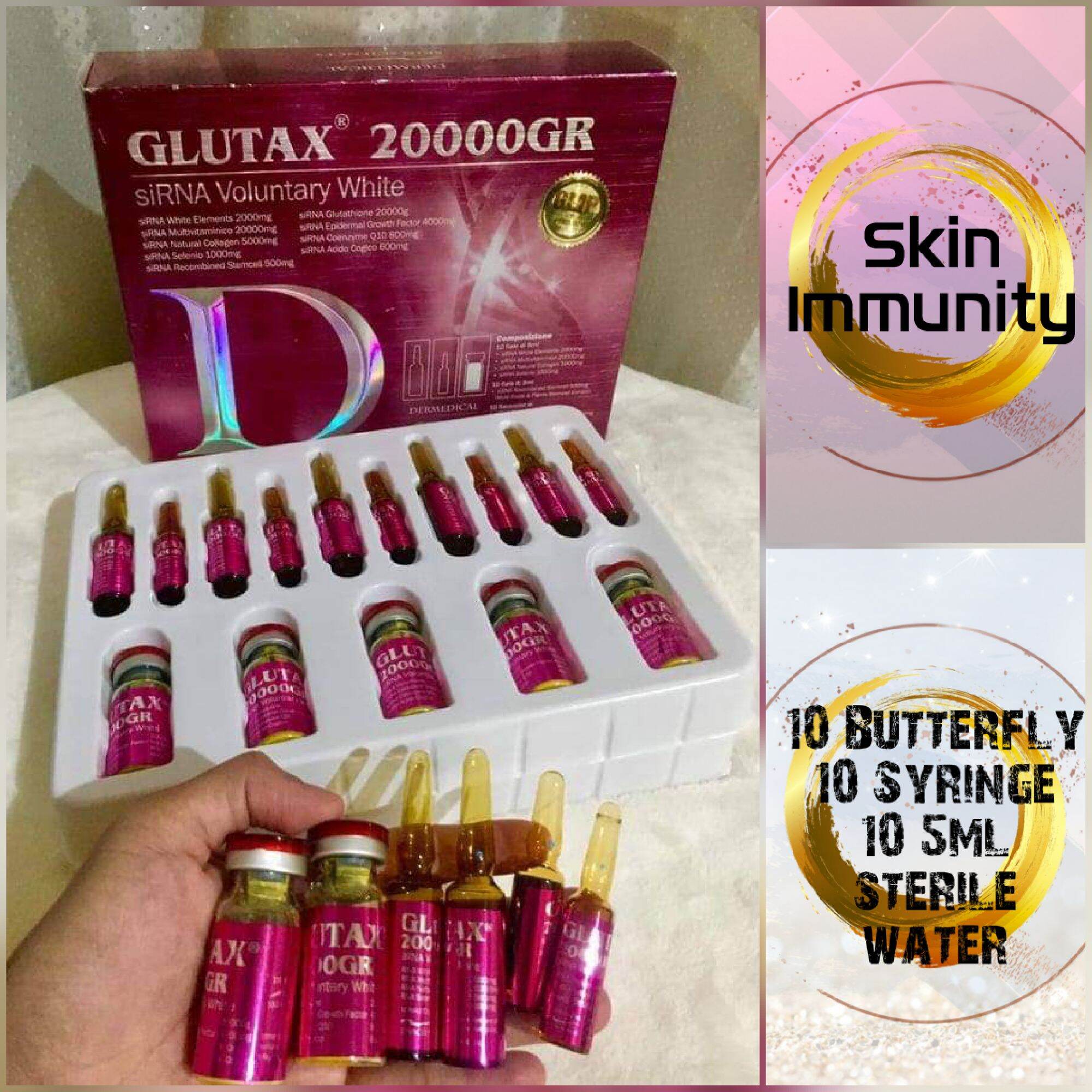 Glutathione Glutax 20000gr Iv Push Set Lazada Ph 7967