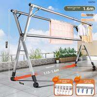JIAJIESHI | Foldable Extendable Stainless Steel Clothes Drying Rack