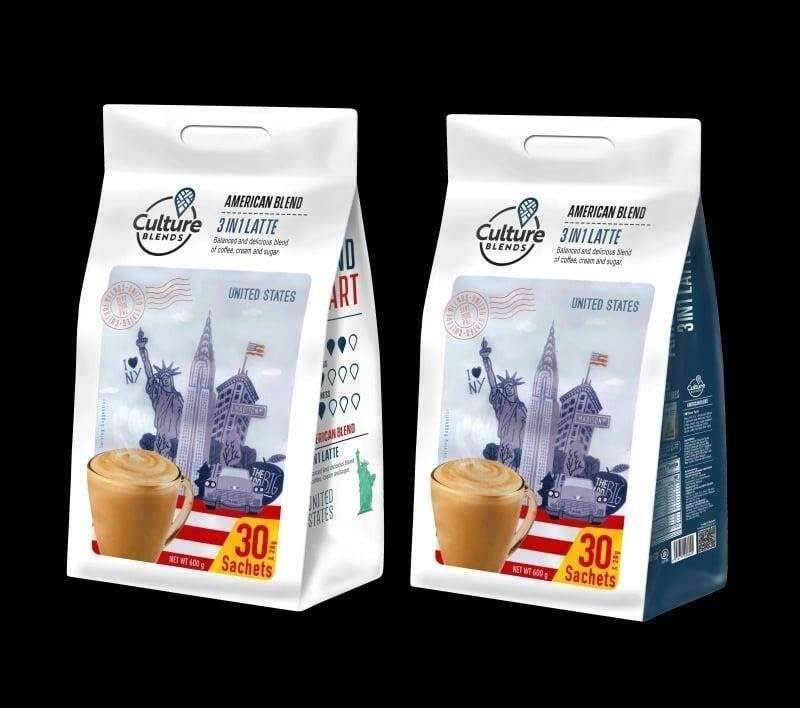 CULTURE BLENDS American Blend 3 in 1 Latte 30 x 20g sachet – Federated  Distributors, Inc.