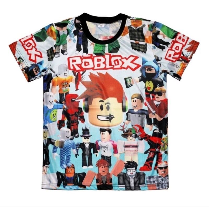 Roblox Youth Boys White Comic Strip Tee Shirt New L, XXL