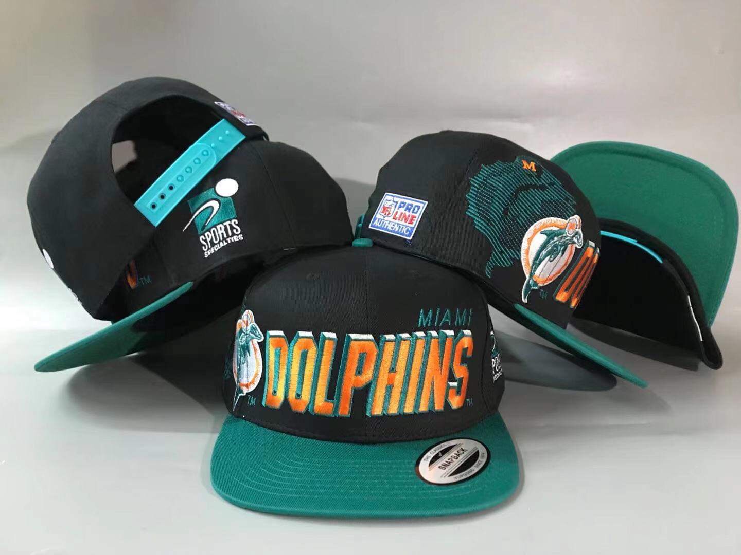 Vtg 90s Miami Dolphins Sports Specialties Pro Line Baseball 