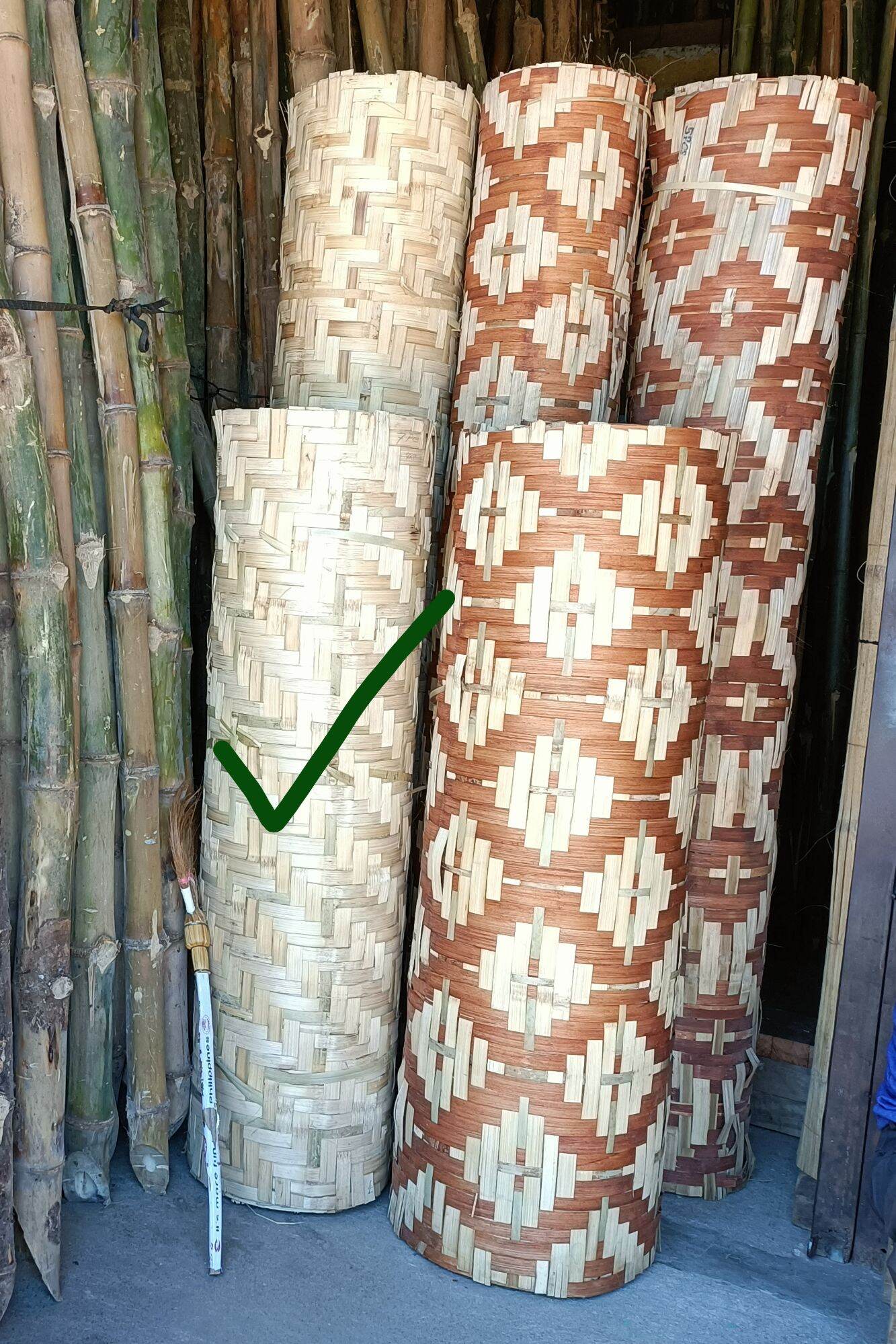 Amakan native Bamboo wall plain. size 4x8 Lazada PH