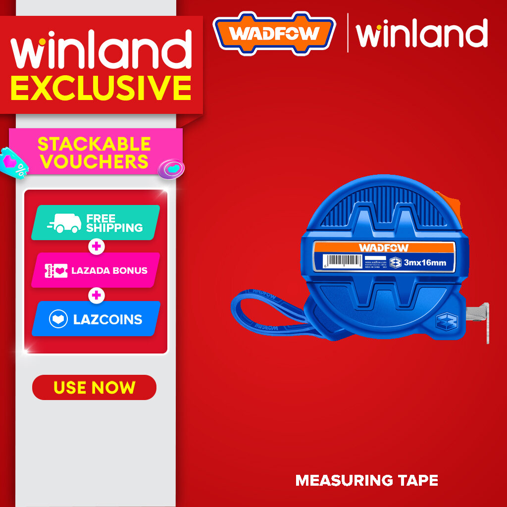 Wadfow by Winland Steel Measuring Meter Tape Measure w/ Continuous Marking Blade 3M | 5M | 7.5M WAD-HT
