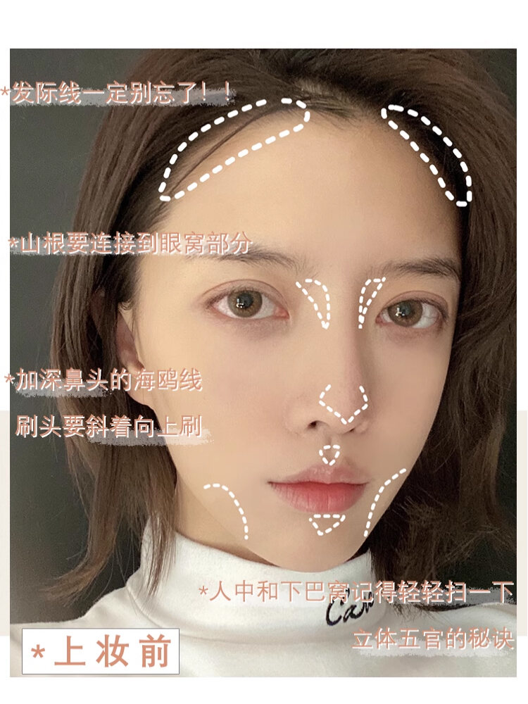 JILLLEEN Dual Tone Matte Highlighting Contour Powder for Women Nose Shading Makeup Eyeshadow Palette Professional Grade. 