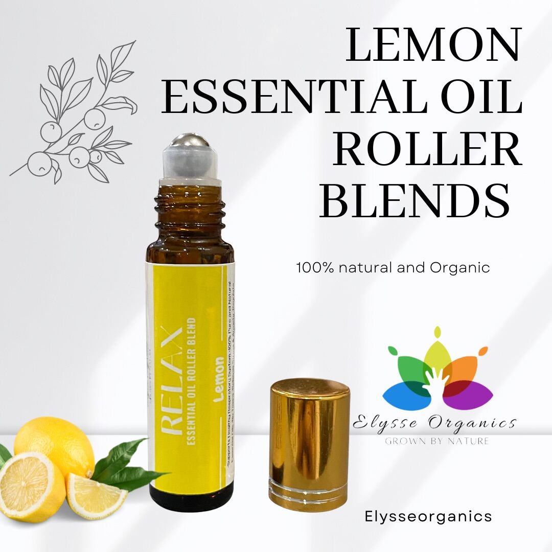 Elysse Organics Lemon Roller Blends - Pain & Stress Relief