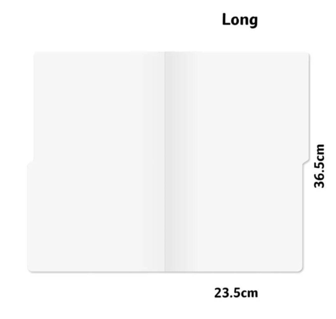 12 pcs white folder long and short folder | Lazada PH