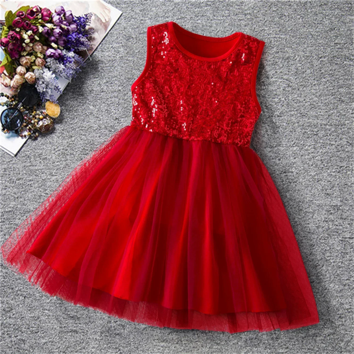 cocktail dress lazada Lazada Red Cocktail Dress For Kids Princess Dress Cocktail Dress In Lazada MQATZ Flower Princess