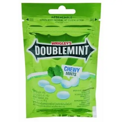 doublemint chewy mint Peppermint resealable 40g
