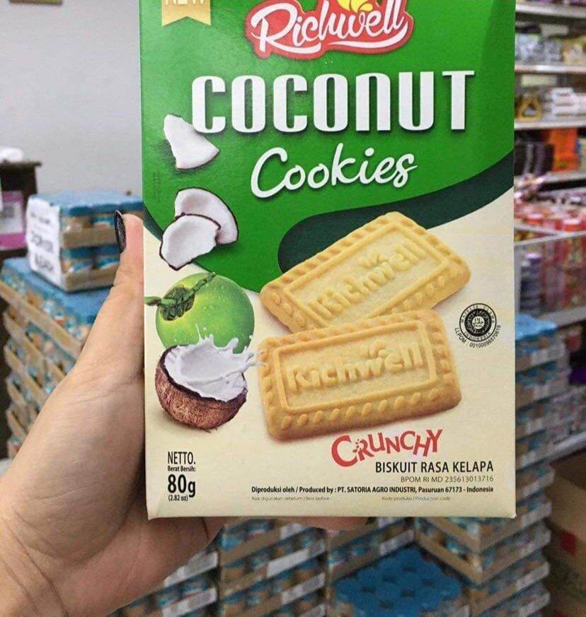 richwell cookies milk / vanilla / coconut / chocolate/ assorted/ milk
