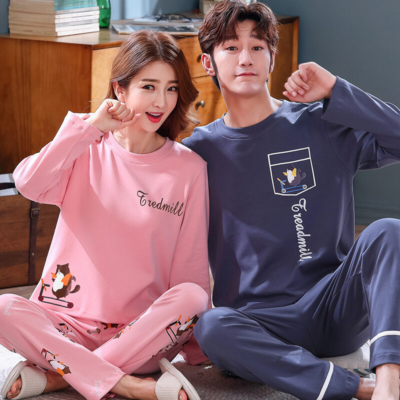 Couple Silk Sleepwear Pikachu Long Sleeve Long Pants Pajamas Nightwear