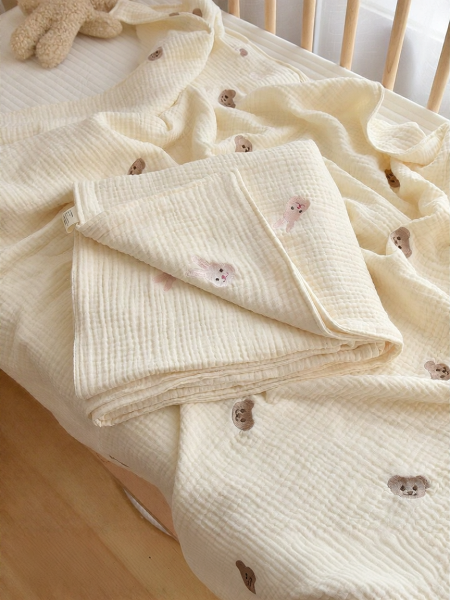 Pure Cotton Breathable Blanket For Newborns Toddlers Presyo  919 Piso*Libreng Shipping