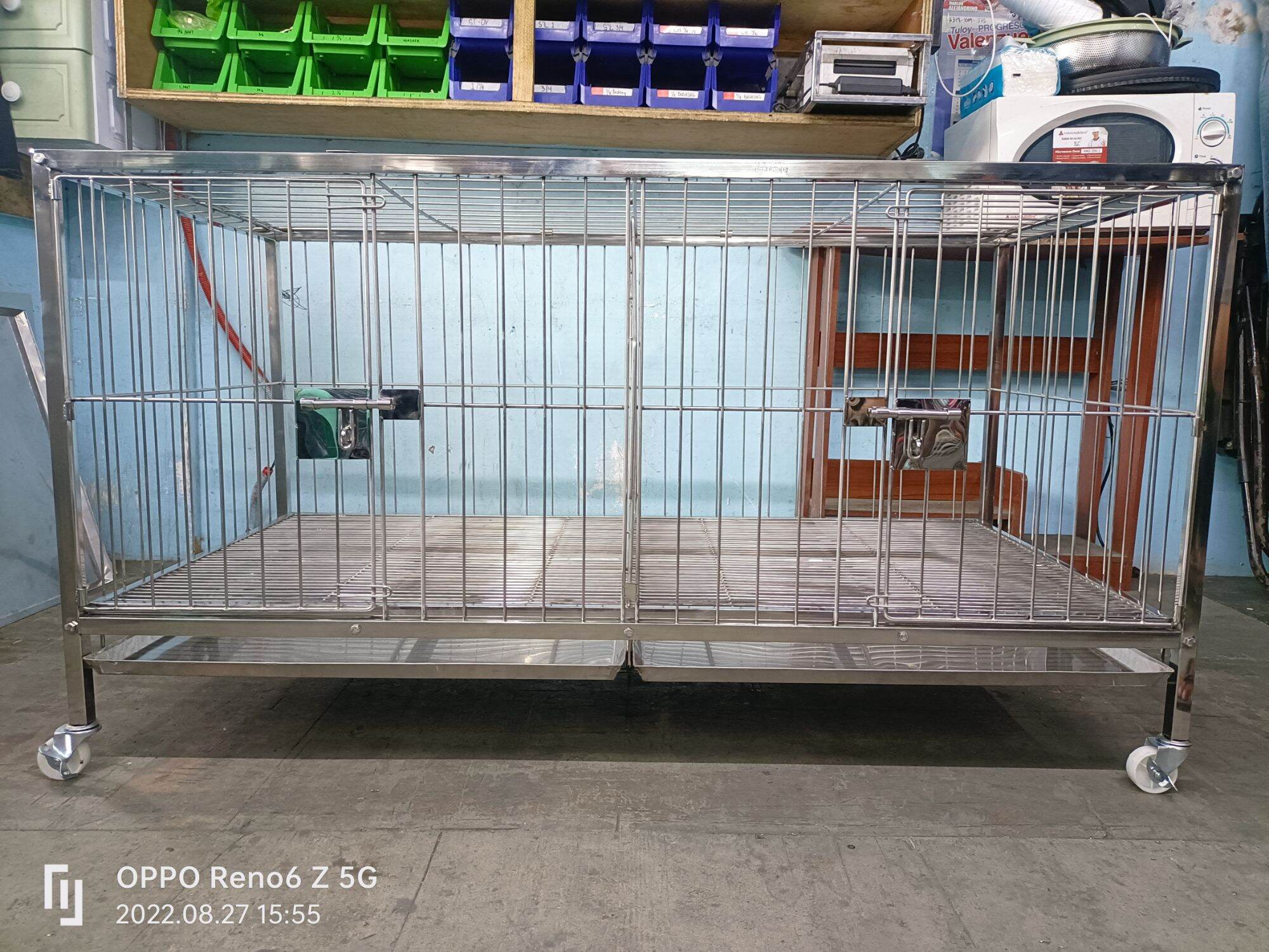 2x4x2 2doors stainless dog cage.. Lazada PH