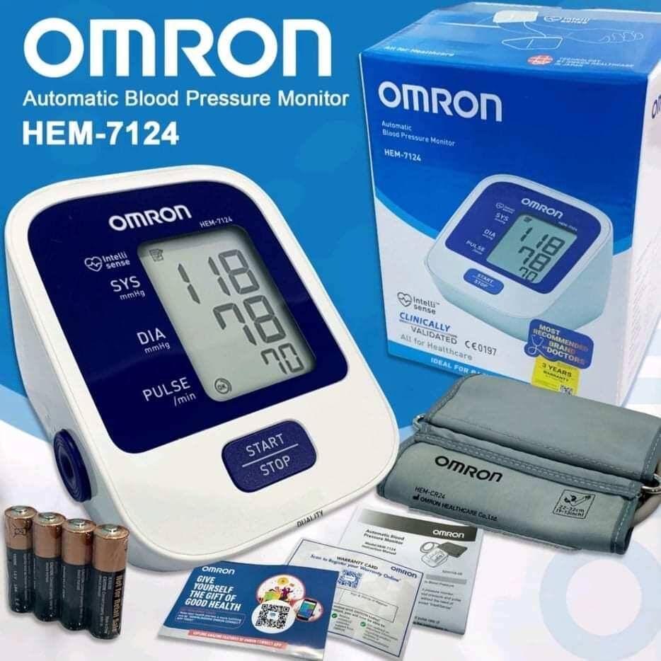 Omron HEM 7124 Automatic Blood Pressure Monitor Digital Bp