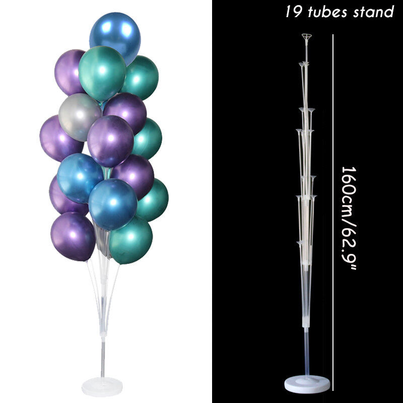1/2set Adjustable Balloon Stand Metal Balloon Column Stand With Bases Balloon Tower Pillar for Graduation Birthday Wedding Party