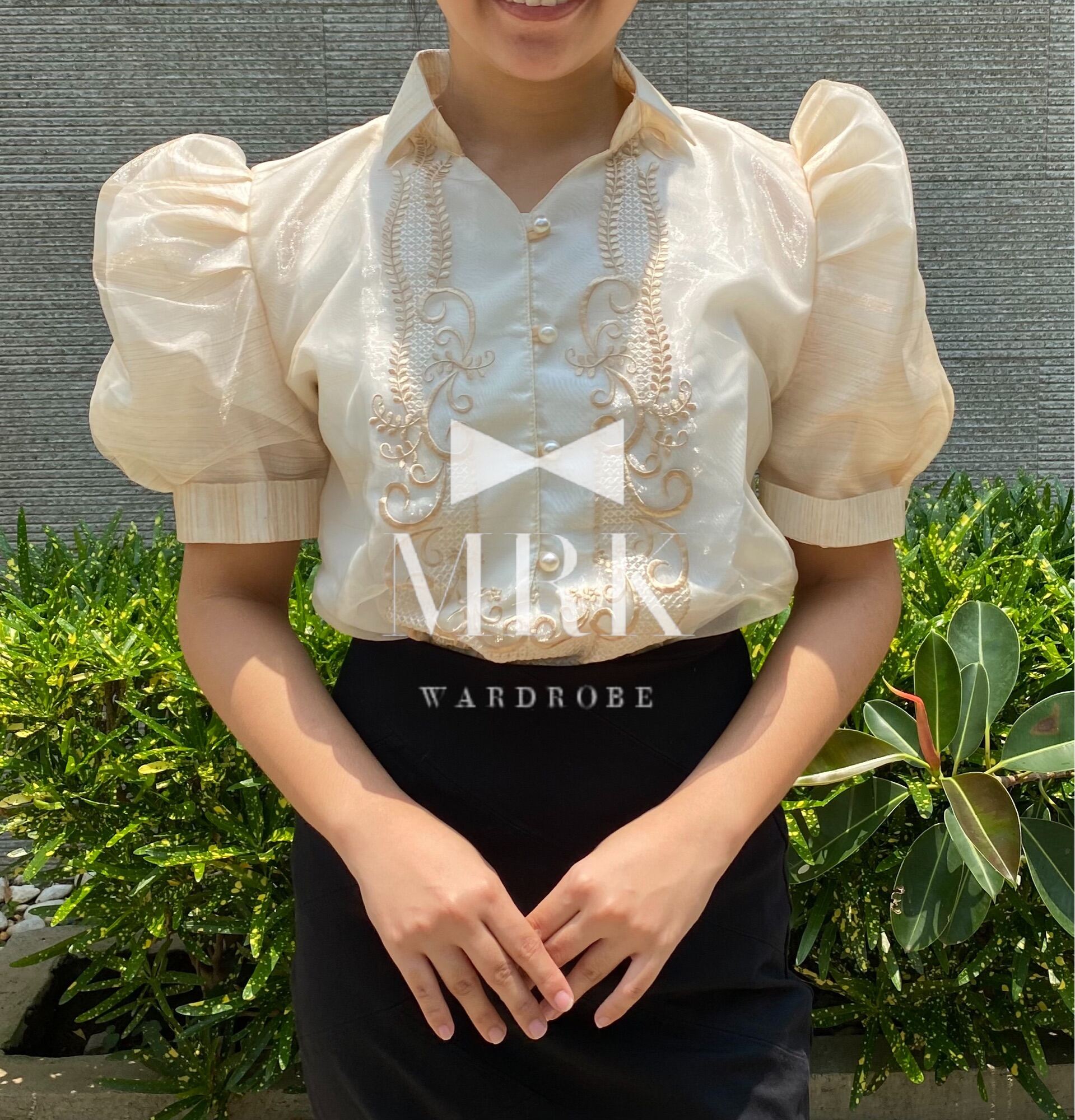 Filipiniana Puff Sleeves Top Only Lazada PH