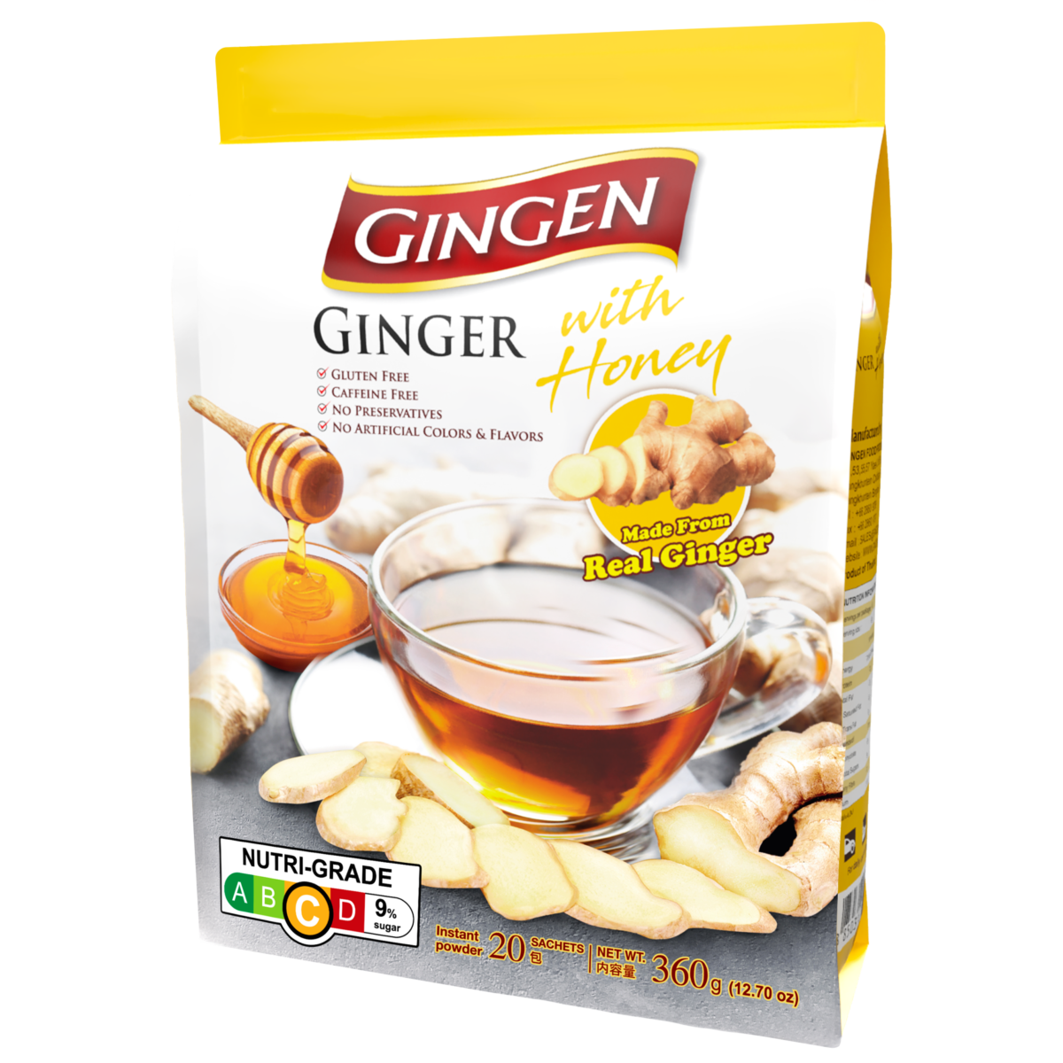 Gingen Ginger Drink with Honey, Made with Real Ginger, 20 pcs Lazada PH