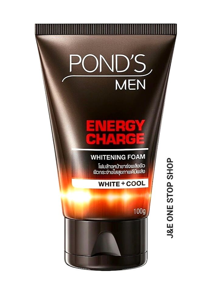 POND'S Men Facial Wash Energy Charge Whitening Foam, 100g