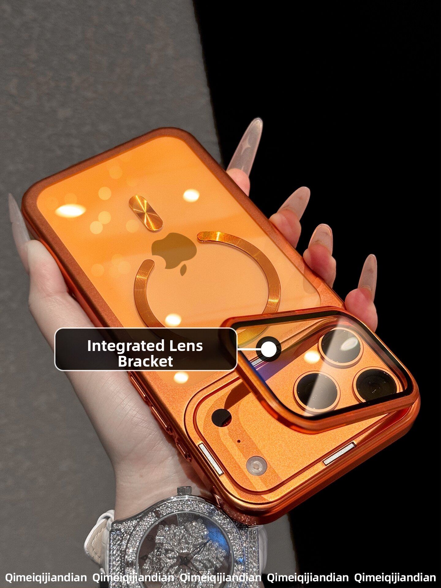 QI MEI. CASE / High Quality Magnetic iPhone Case With Lens Cover Support 17 Pro
