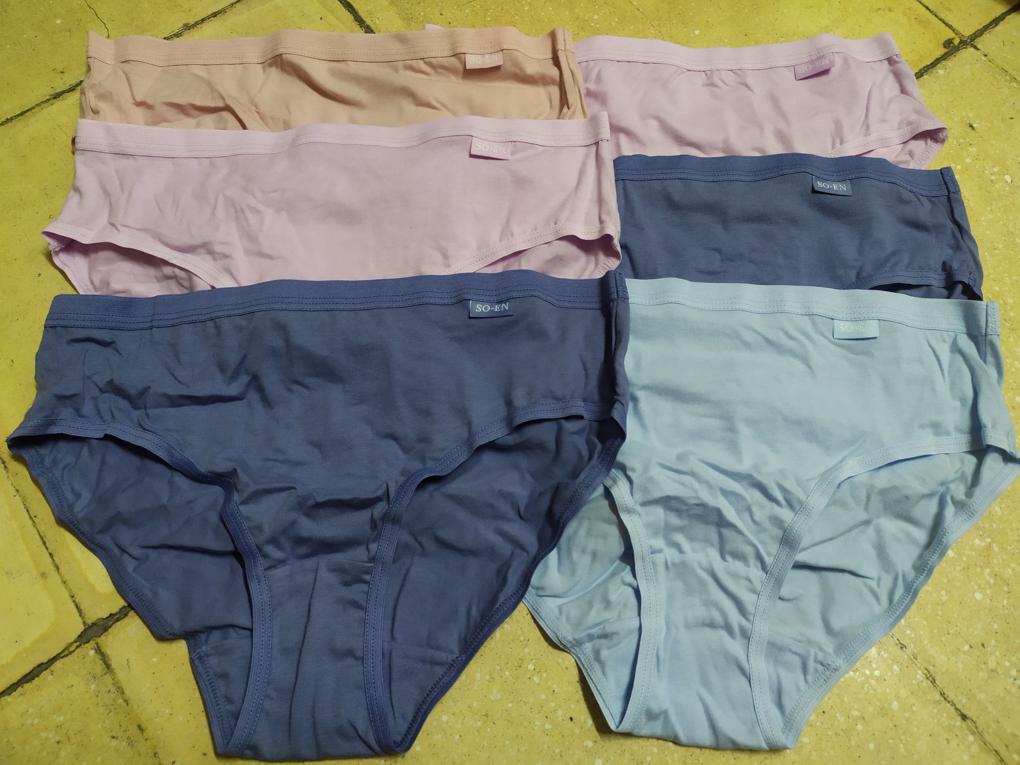Soen ladies 6 in 1 bikini premium cotton spandex underwear comfy