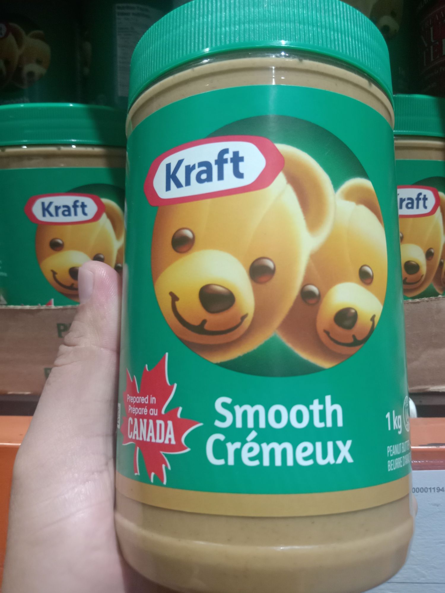 Kraft Peanut Butter Smooth, 1 Kg/35oz., {Imported From Canada}