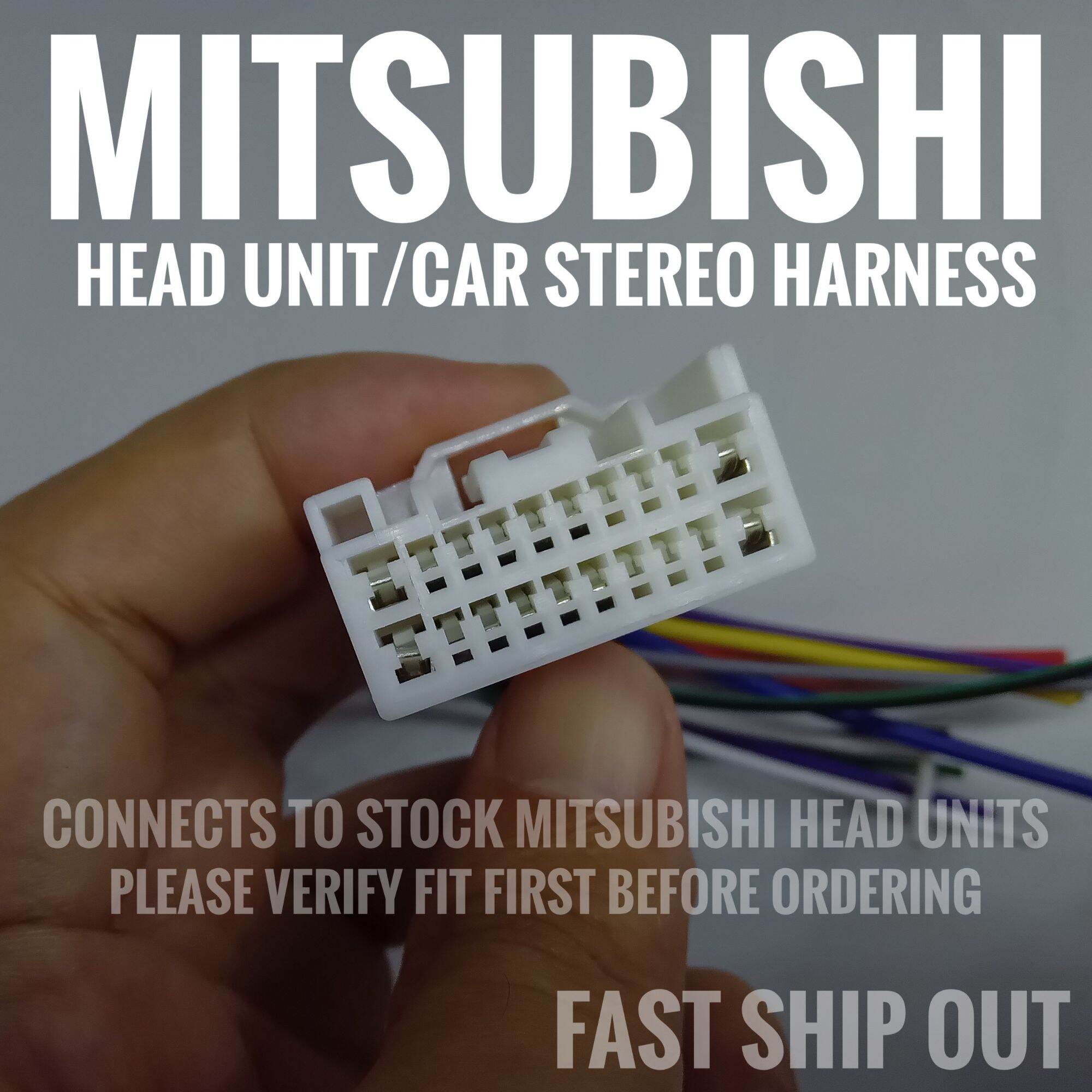 1pc 20pin Mitsubishi Car Stereo Wiring Harness Male Connector | Lazada PH