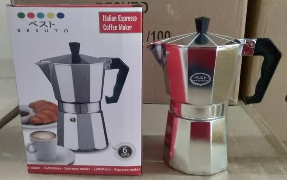 Laroma 6 Cup Espresso Coffee Maker. Stove Top Espresso Maker.