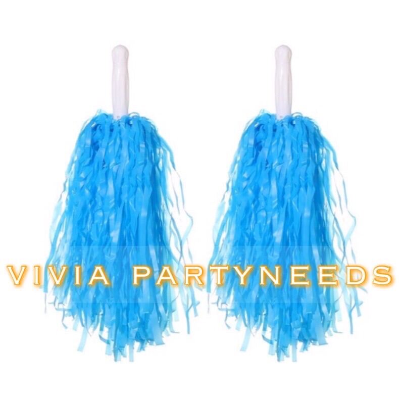 1PC/1Pair Plastic Handle Metallic Streamer Pompoms Cheerleading Cheering  Pom Pom Ball Cheering Dance Decorator Club Sport Supply - AliExpress