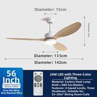 PUYU | Silent High Power Household Energy Saving Ceiling Fan Light