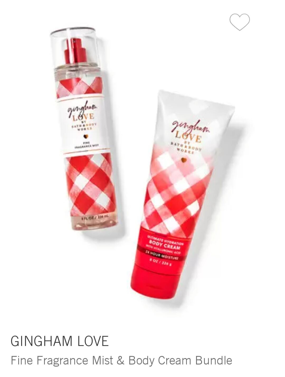Gingham Love Fragrance Mist and cream bundle Lazada PH