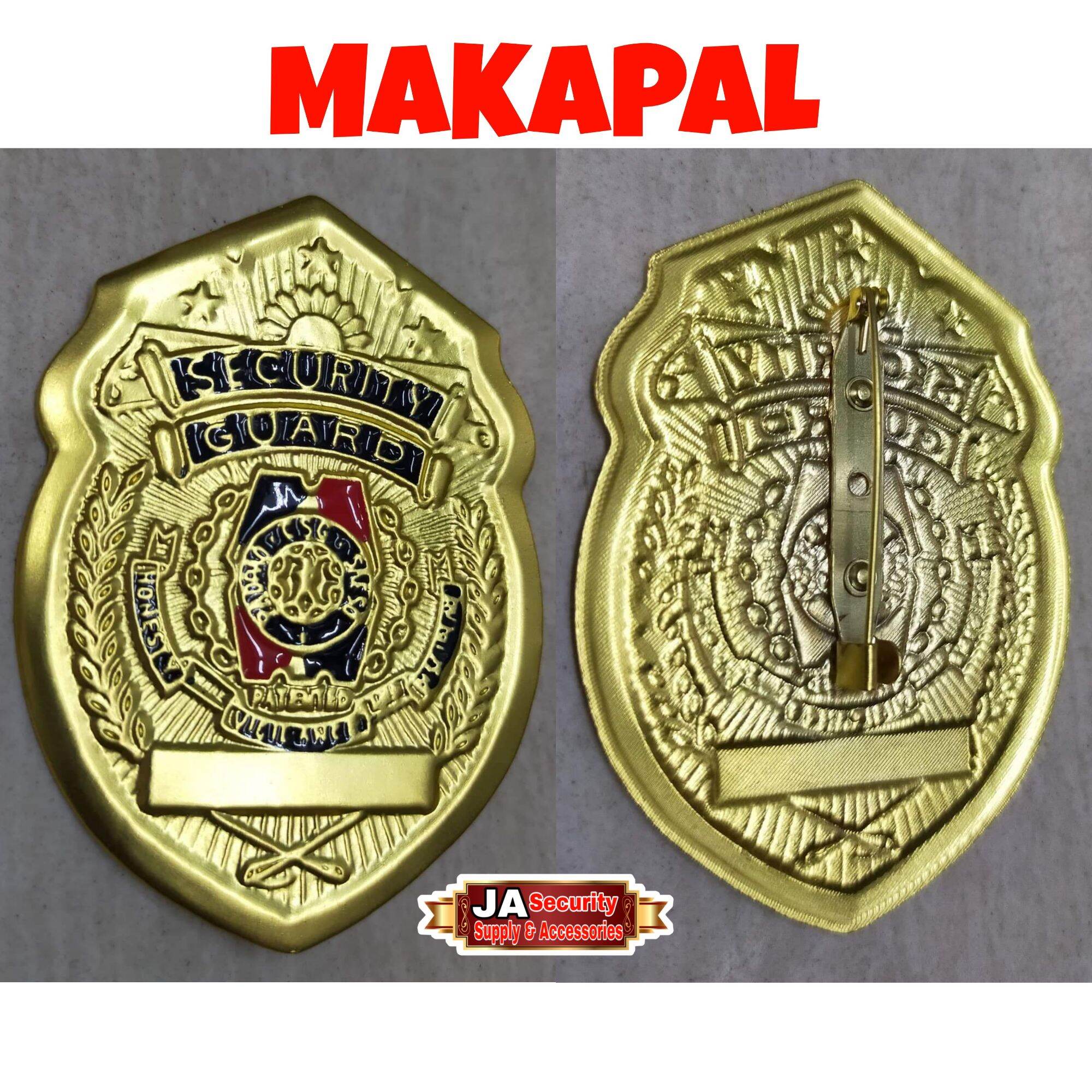 SECURITY GUARD ACCESSORIES COLLAR BADGE HEAVY DUTY VERY THICK Lazada PH