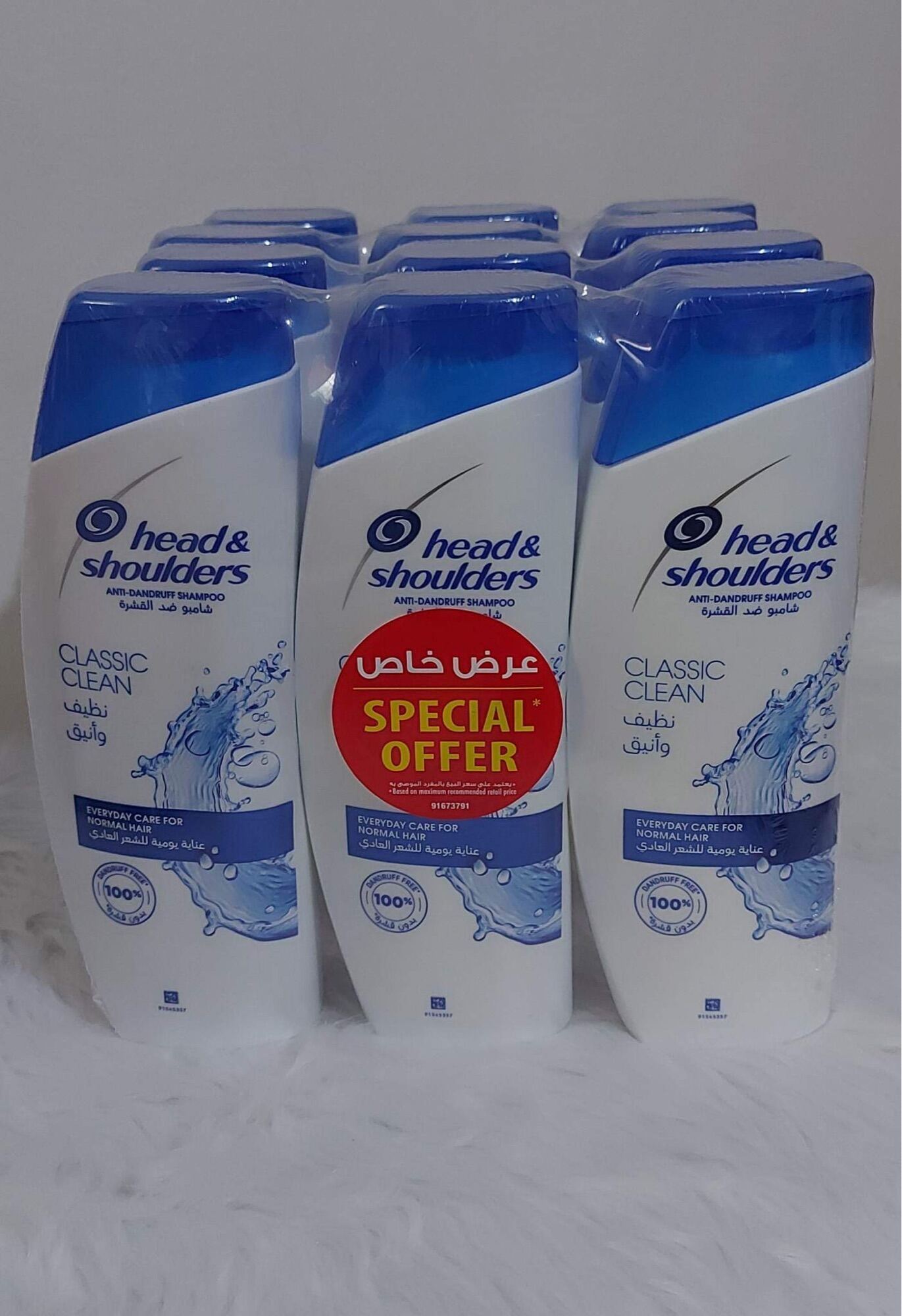 Head and shoulder shampoo 400ml ( 3 in 1 packed) Original from Dubai