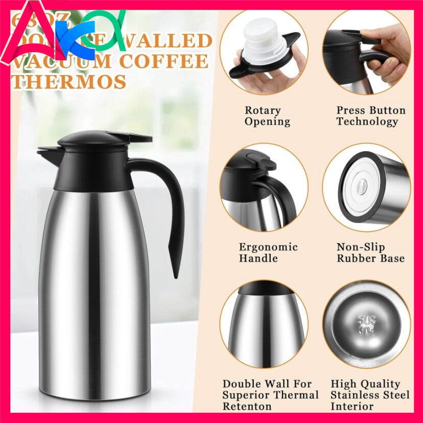 304 Stainless Steel Vacuum Coffee Thermos - 