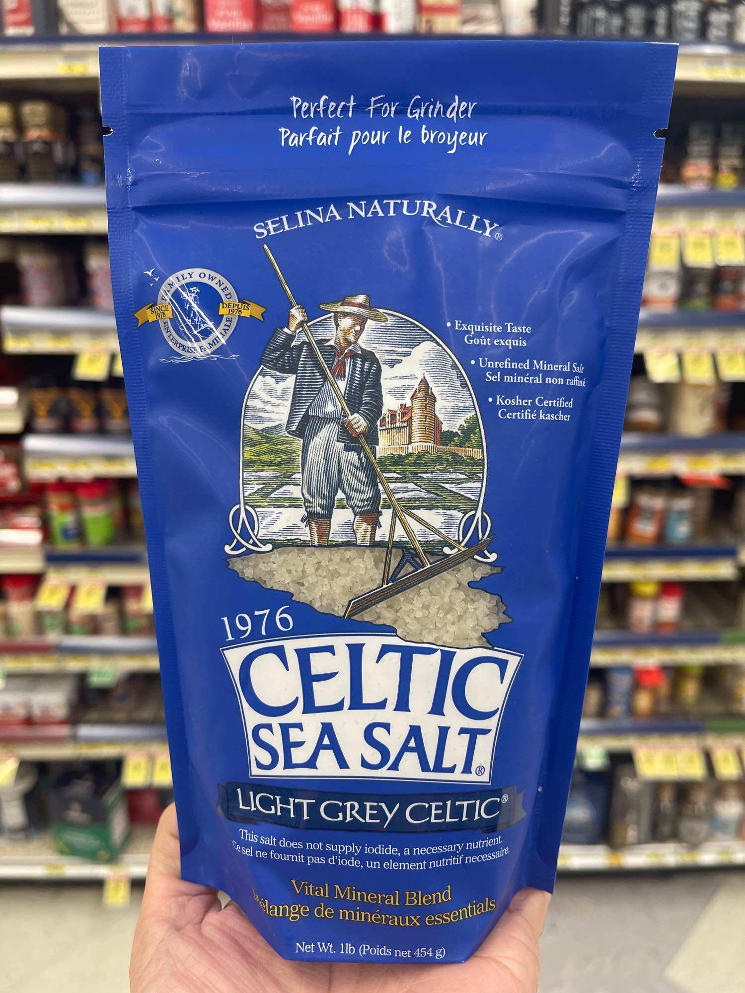 Celtic Sea Salt Sea Salt Light Grey - 8 oz, Case of 6 - 8 OZ each