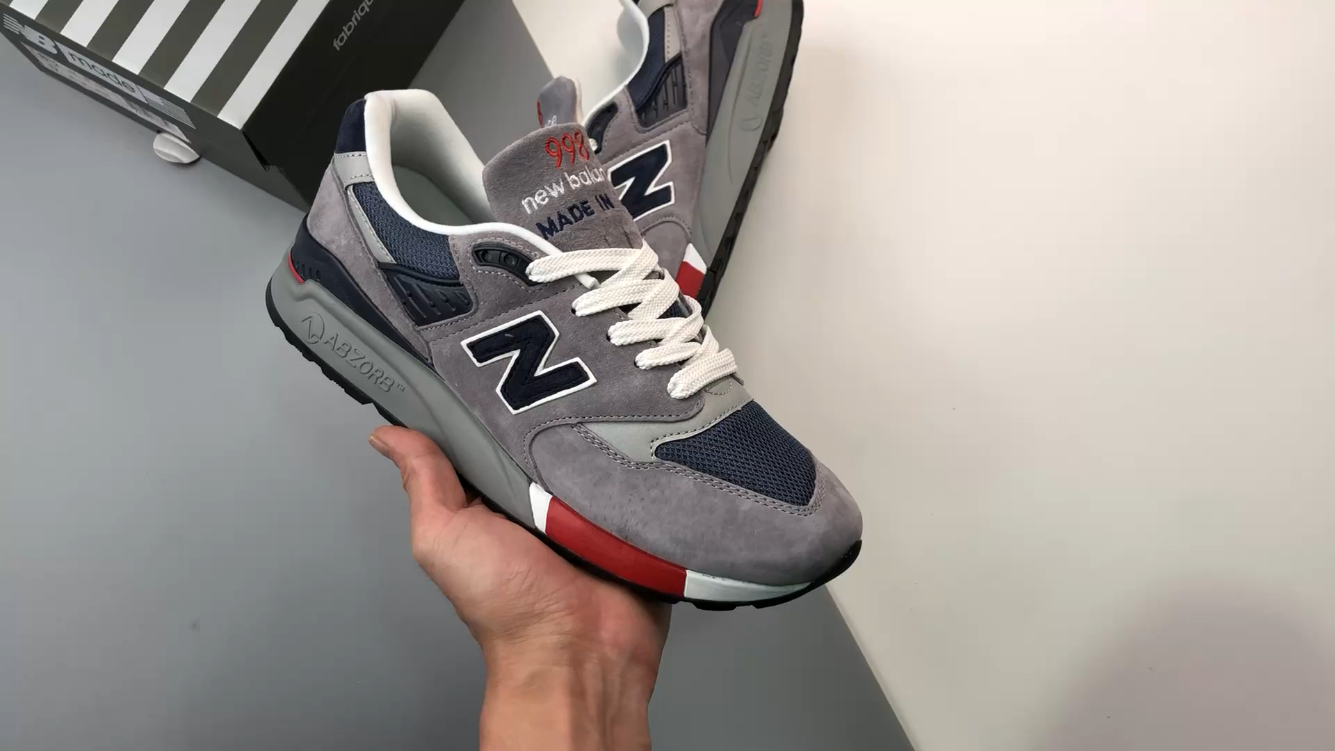 NEW BALANCE M998GY Made in USA 23.5cm-