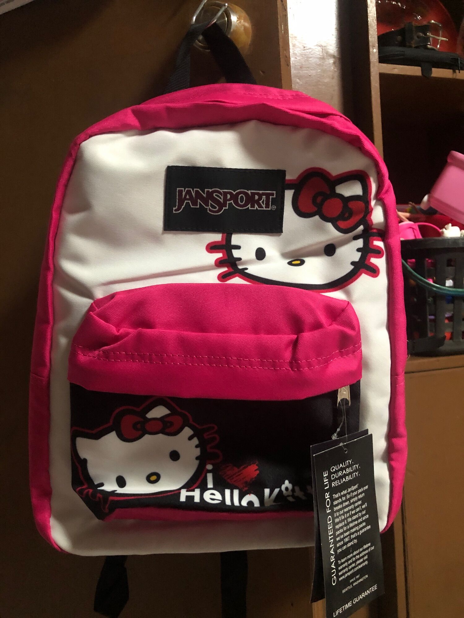 Jansport Kiddie Backpack Hello Kitty 