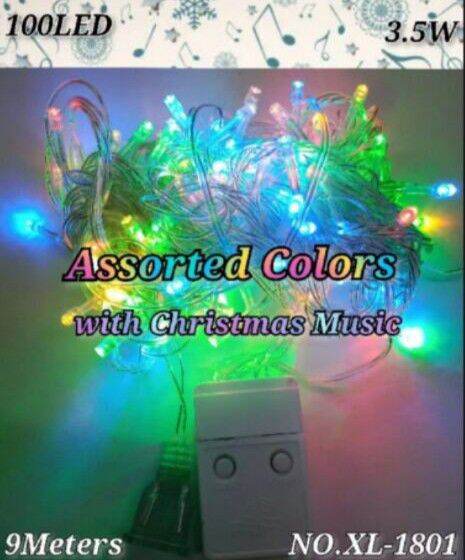 7STAR (NO.XL-1801) 100LED Christmas Lights with Christmas Music / Song 9meters