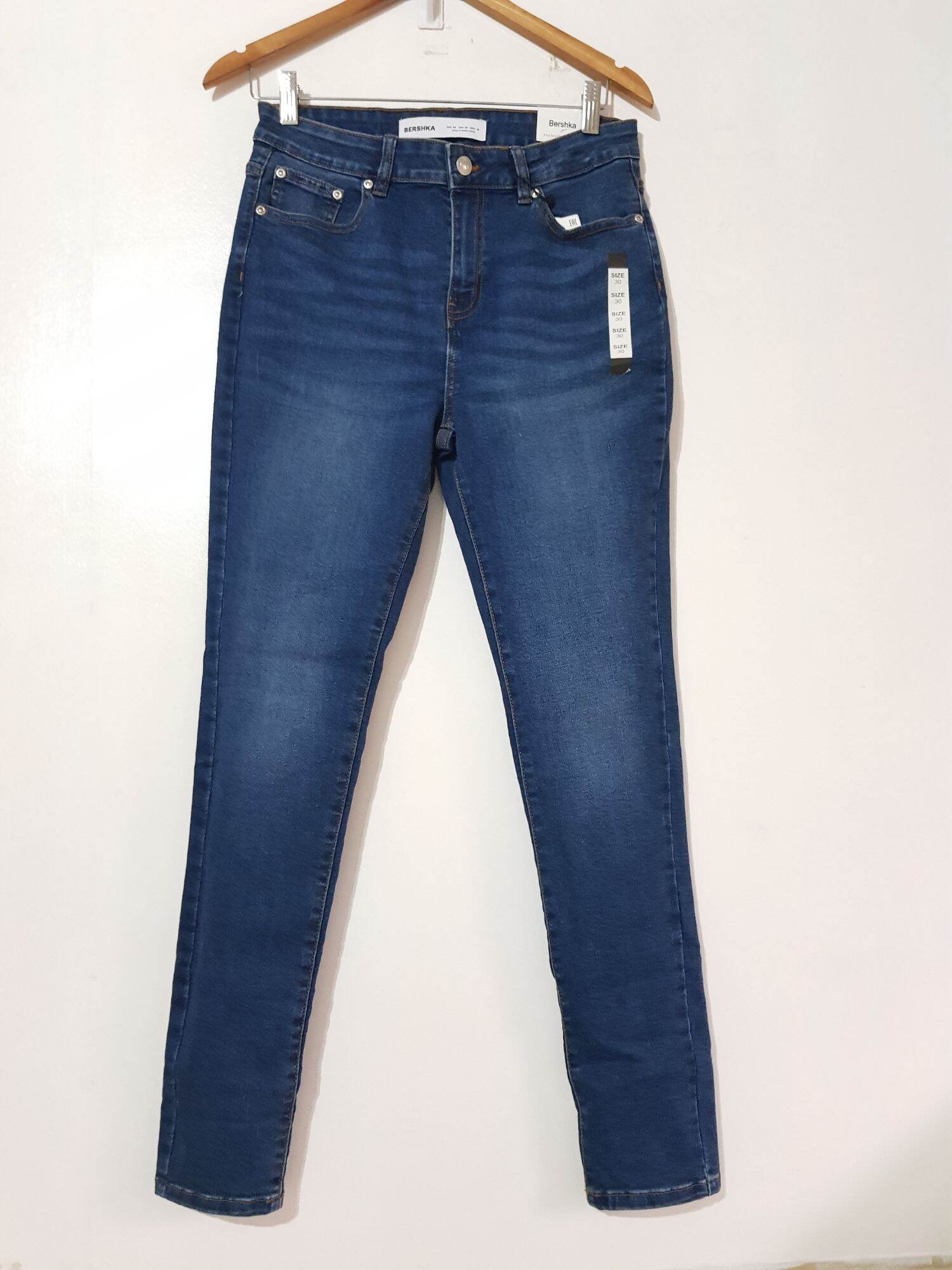 Bershka Highwaist Super stretch Skinny Jeans Lazada PH