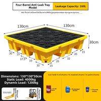 yishujia office | Spill-Proof Waste & Hazardous Liquid Plastic Tray