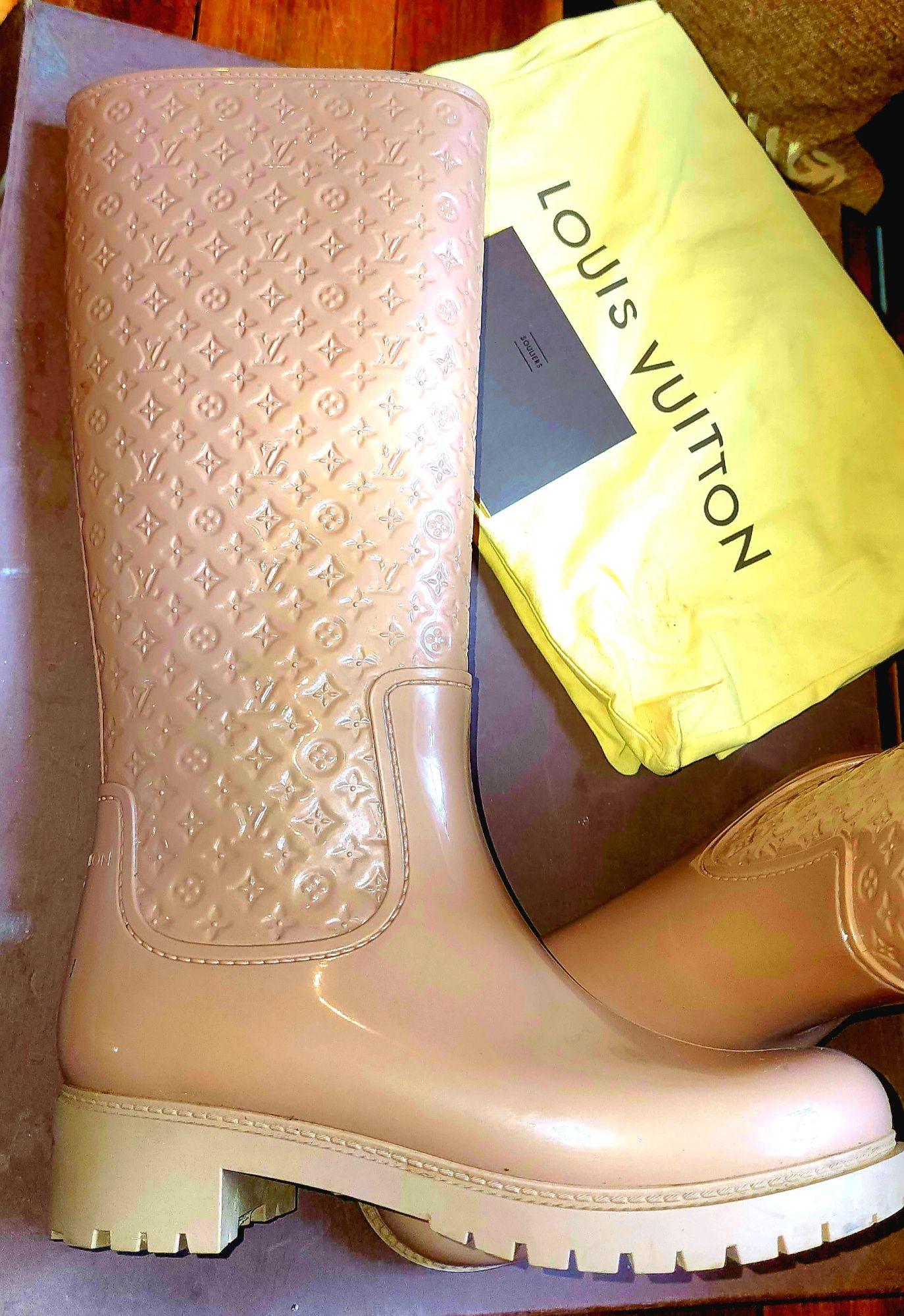 Louis Vuitton Monogram Plat Shrine Boots