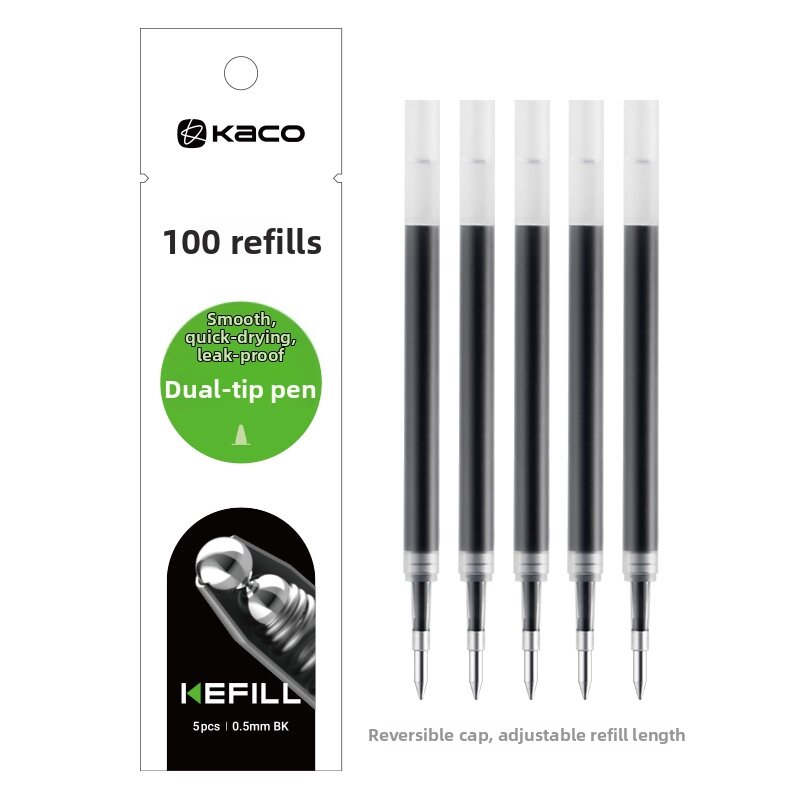 Kaco | Stress-Relieving Smooth High Aesthetic Black Fountain Pen