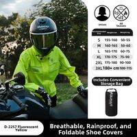 DUHAN | Rainproof Motorcycle Raincoat for Riders Single Person Separated Set