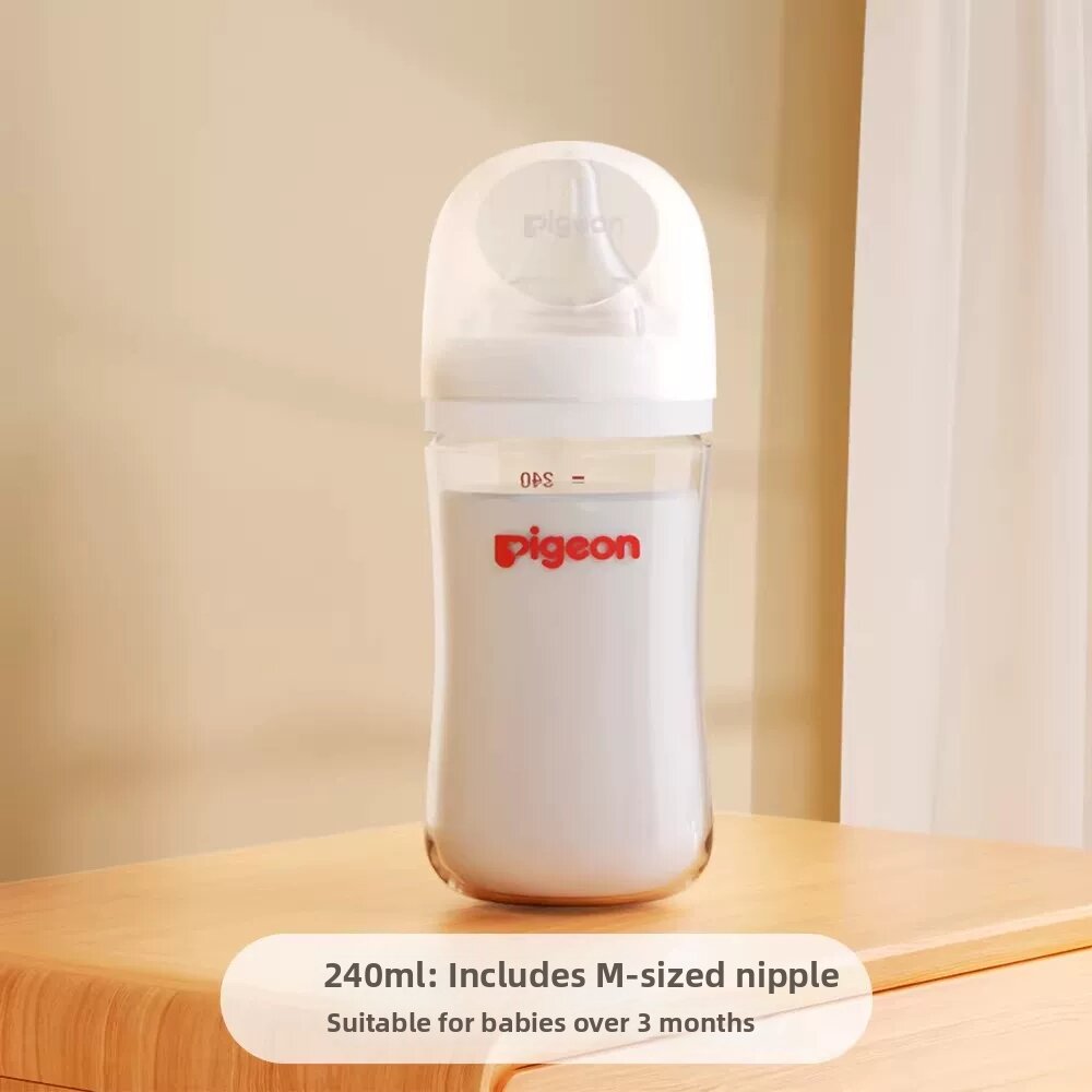 Pigeon | Anti-Colic Anti-Choking Wide Mouth Glass Baby Bottle