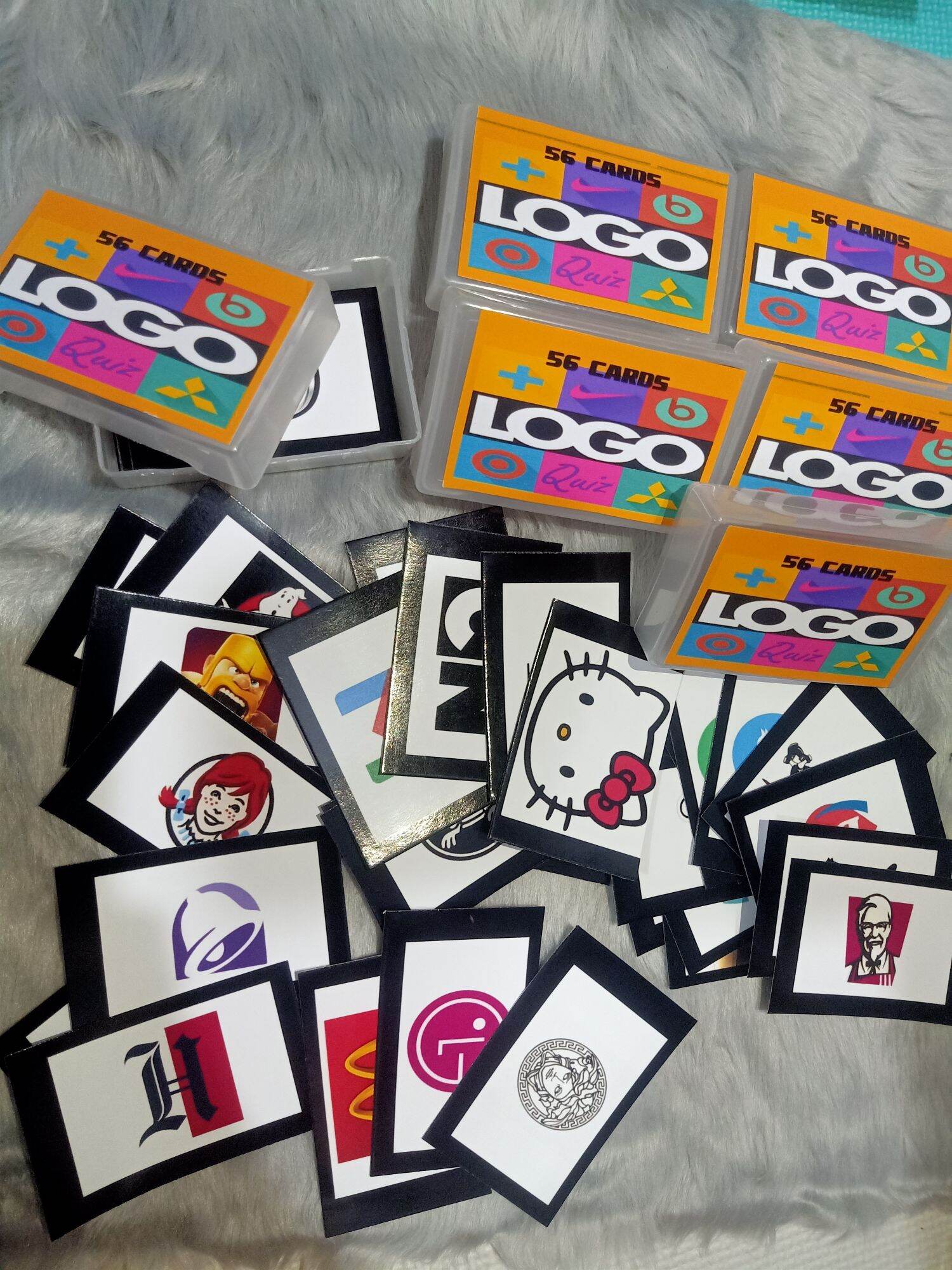 56 PCs CARD LOGO QUIZ GAME FOR TAGAY SESSION Lazada PH