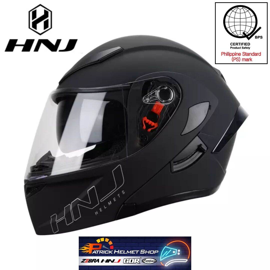 Hnj Full Face Dual Visor Modular Helmet Lazada Ph