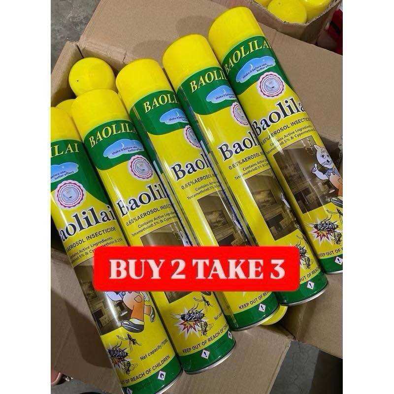 BUY 2 TAKE 3 - 5PCS Baolilai Insecticide Spray Aerosol Insect Spray Mosquito Insect Killer Spray 750ml