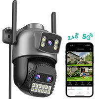 Dual Screen 10X Digital Zoom 15MP Wifi IP Camera PTZ Outdoor  4K Human Detection 10MP Security Camera Surveillance O-Kam Pro APP