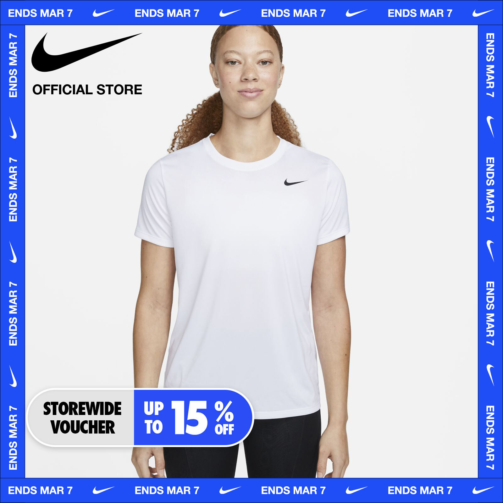 Dri fit shirts outlet womens white