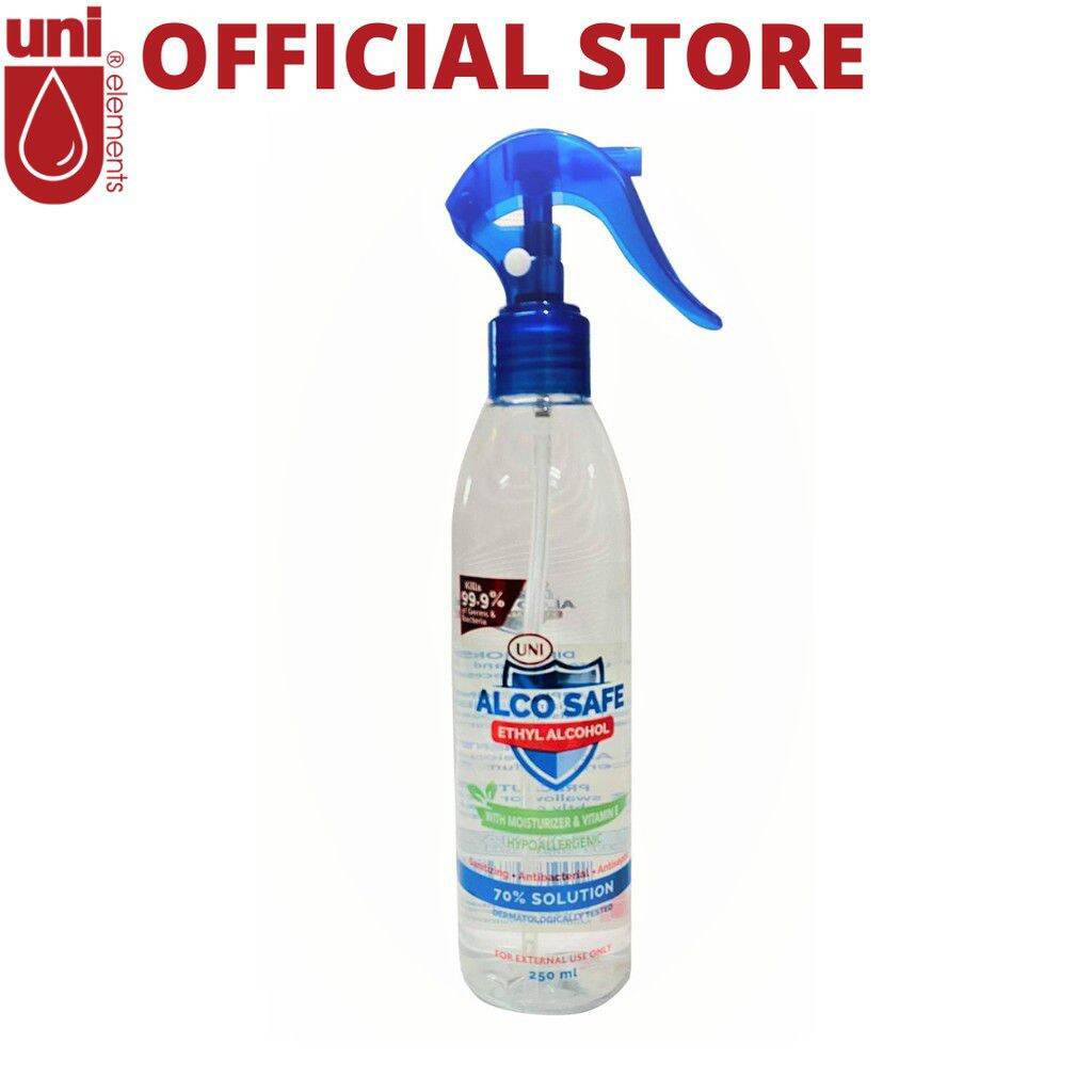 MP153 250ml Alcosafe Ethyl Alcohol with Spray