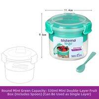 Sistema | Compact Snack Box for Students Portable